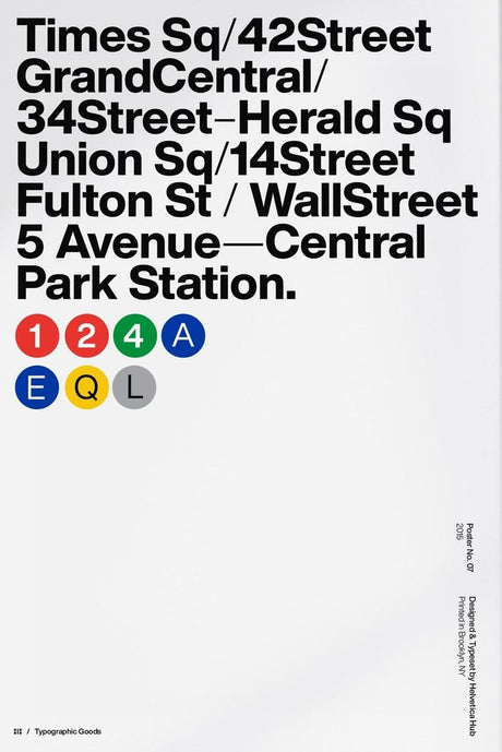 NYC Subway Poster