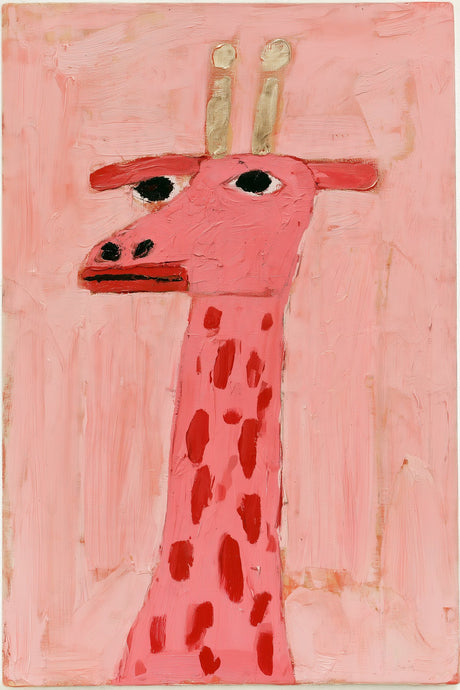 Pink Giraffe Portrait