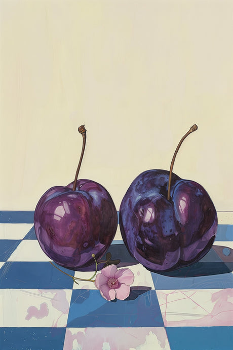 plums-on-checkerboard