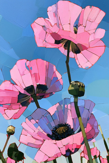 Poppies Face Sky