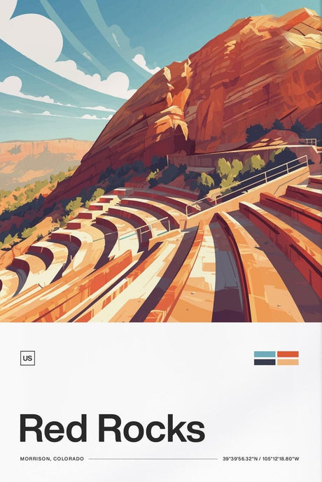 Red Rocks Amphitheater Poster