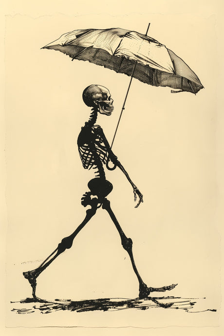 Skeleton with Umbrella