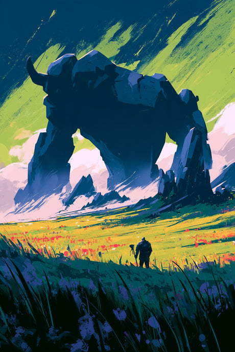 Stone Guardian at Dawn