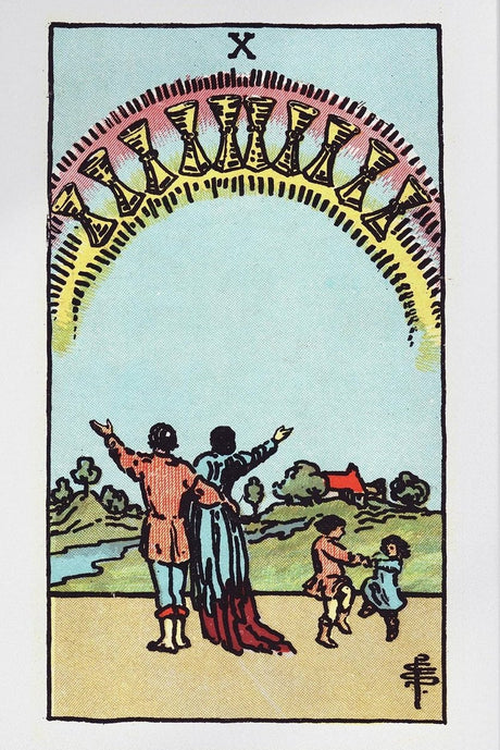 Ten of Cups Tarot Poster