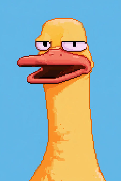 Tired Duck Portrait