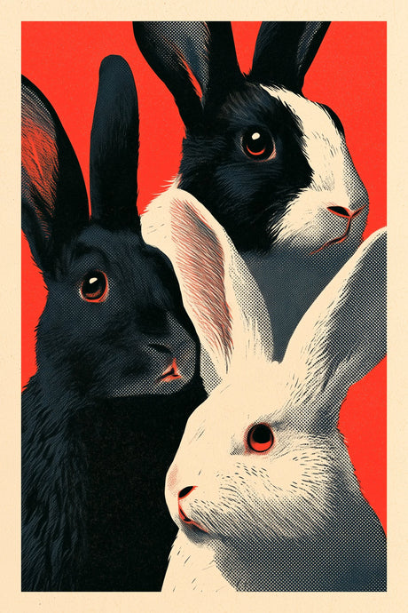 Tuxedo Rabbits Yellow