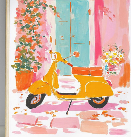 Vespa Scooter Poster