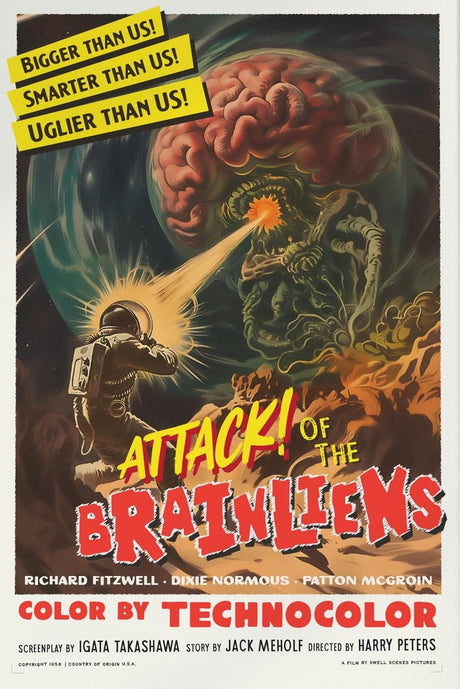 Vintage Science Fiction Movie Film Poster