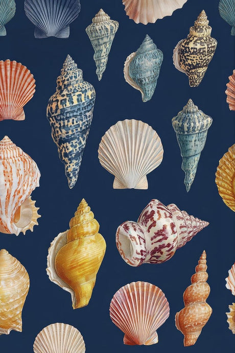 Vintage Sea Shells Poster