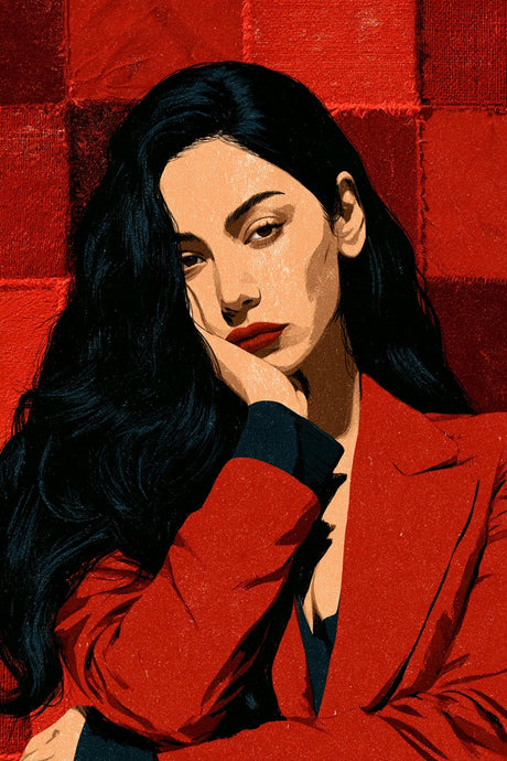 Woman Thinks Red