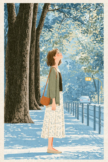Woman Tilts Toward Light