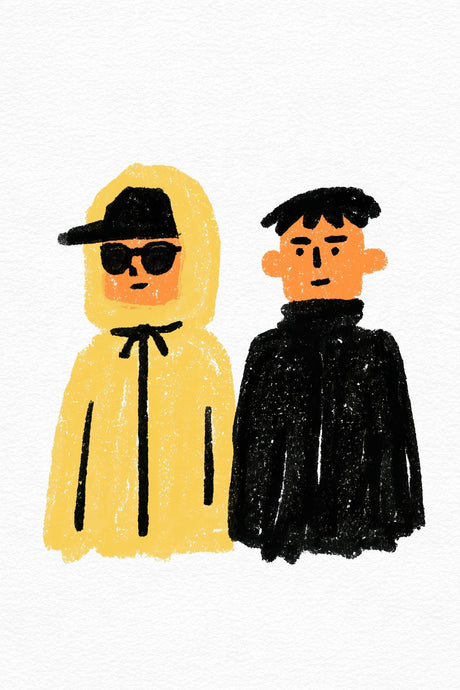 Yellow Hood Black