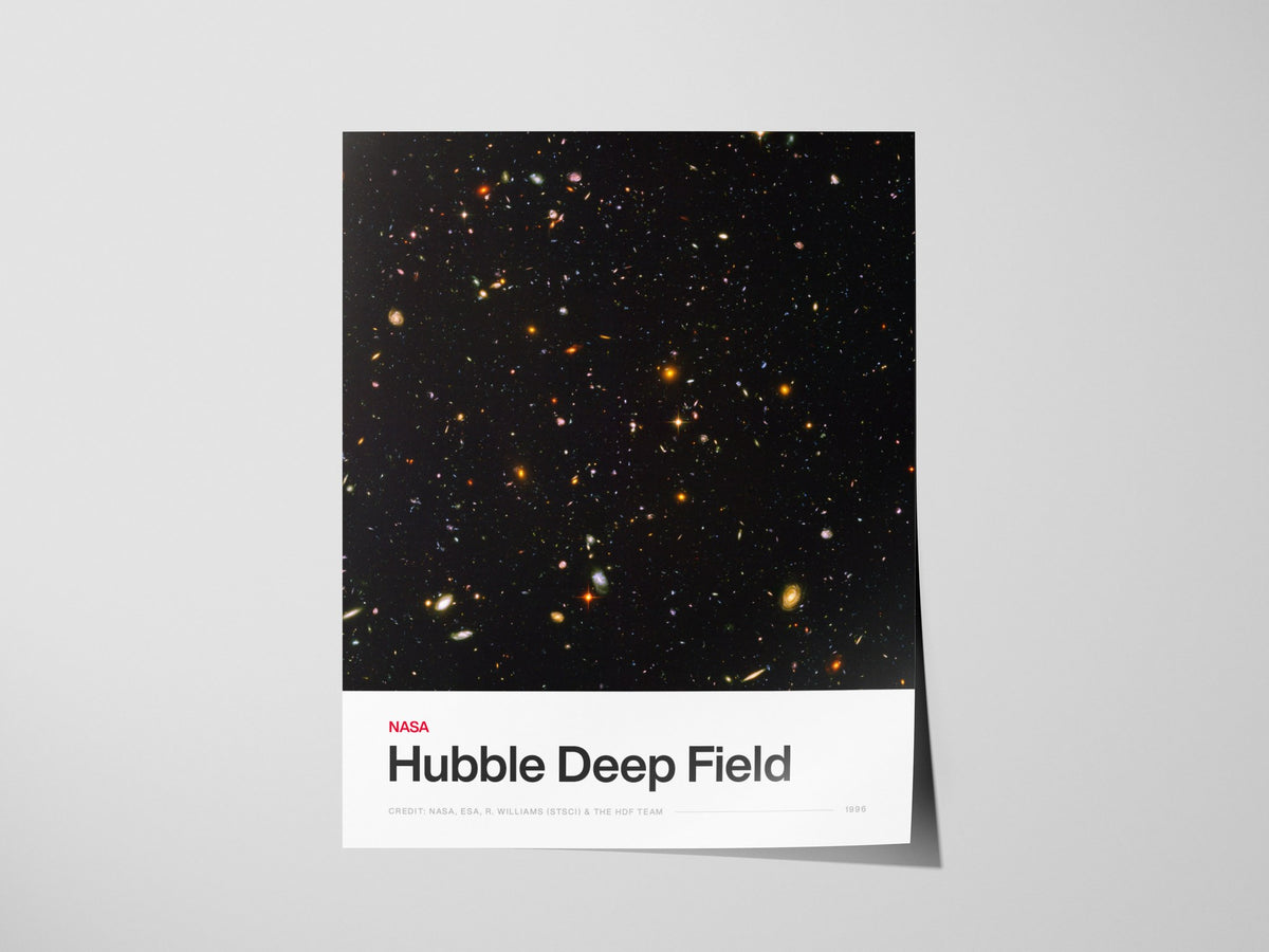 Hubble Deep Field Poster | Nasa Art Print — print detail on fine art paper