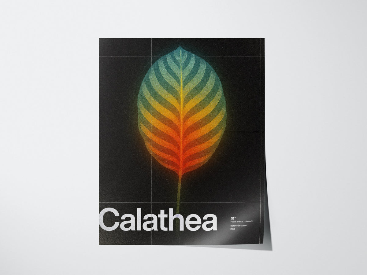 Calathea Poster | Exhibit Art Print — print detail on fine art paper