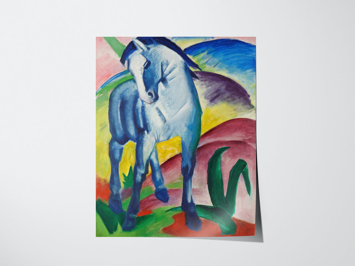 Blue Horse I - Franz Marc Poster | Classic Art Print — print detail on fine art paper