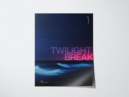 Twilight Break Poster | Exhibit Art Print — print detail on fine art paper