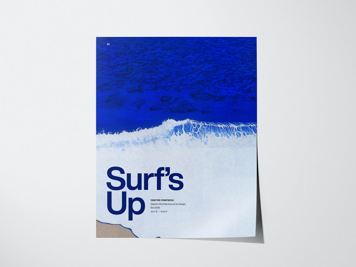 Surf Poster | Exhibit Art Print — print detail on fine art paper