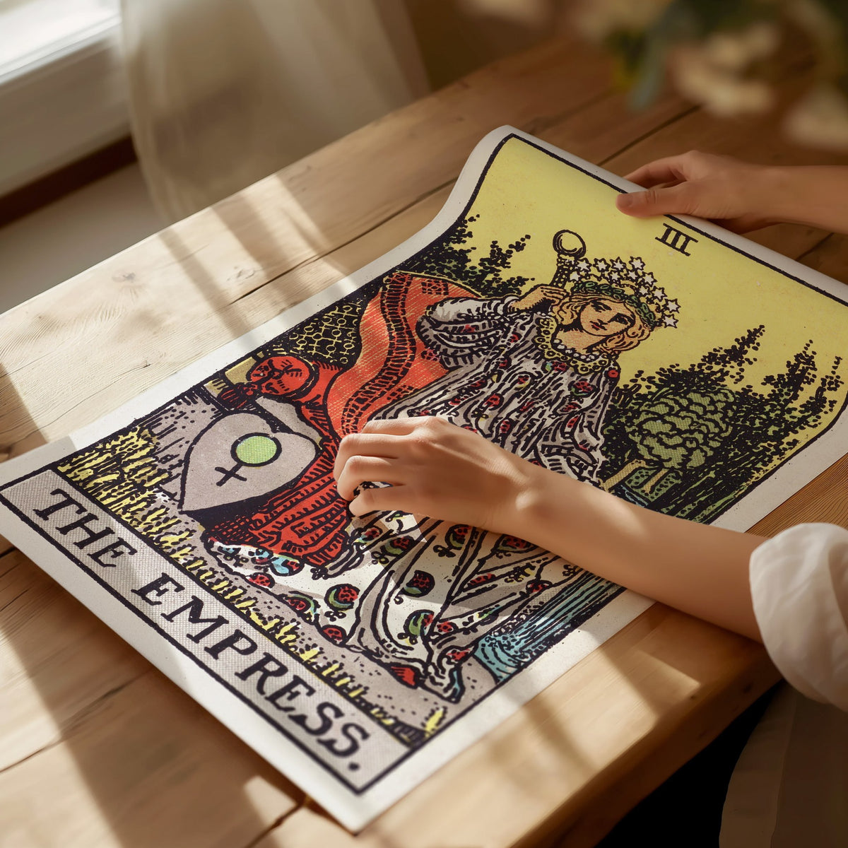 The Empress Poster | Tarot Art Print — print detail on fine art paper