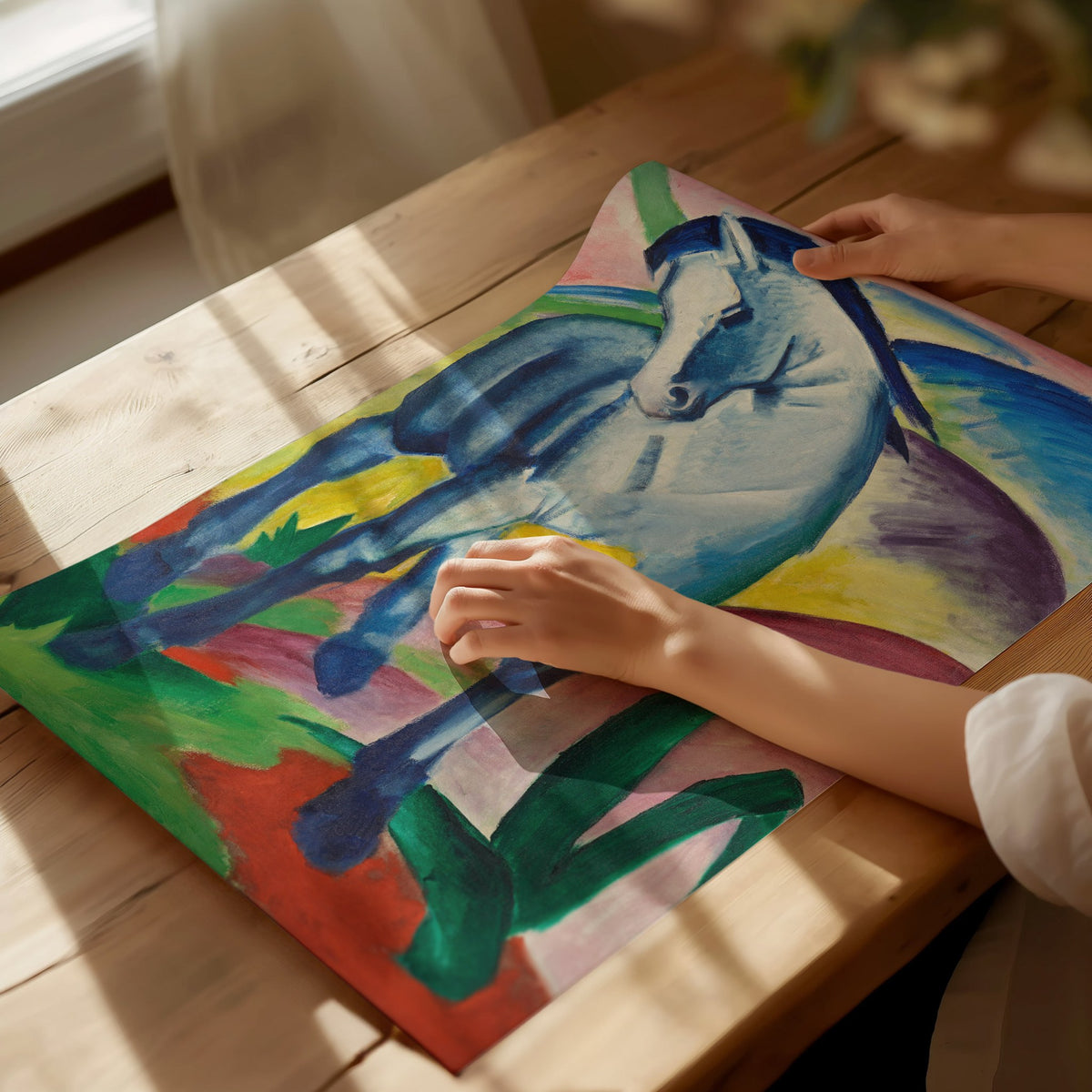 Blue Horse I - Franz Marc Poster | Classic Art Print — print detail on fine art paper