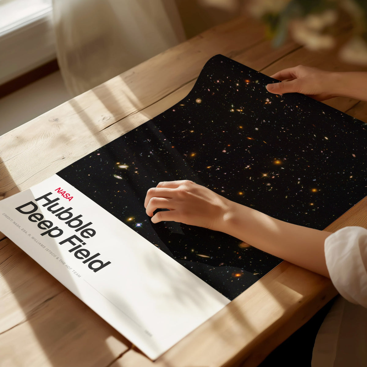 Hubble Deep Field Poster | Nasa Art Print — print detail on fine art paper