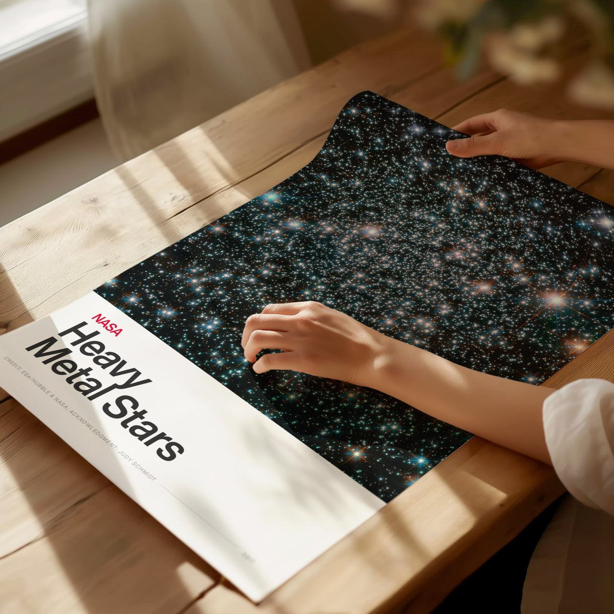 Heavy Metal Stars Poster | Nasa Art Print — print detail on fine art paper
