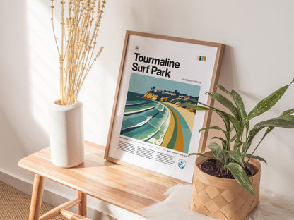 Tourmaline Poster | Surf Art Print — styled in an interior