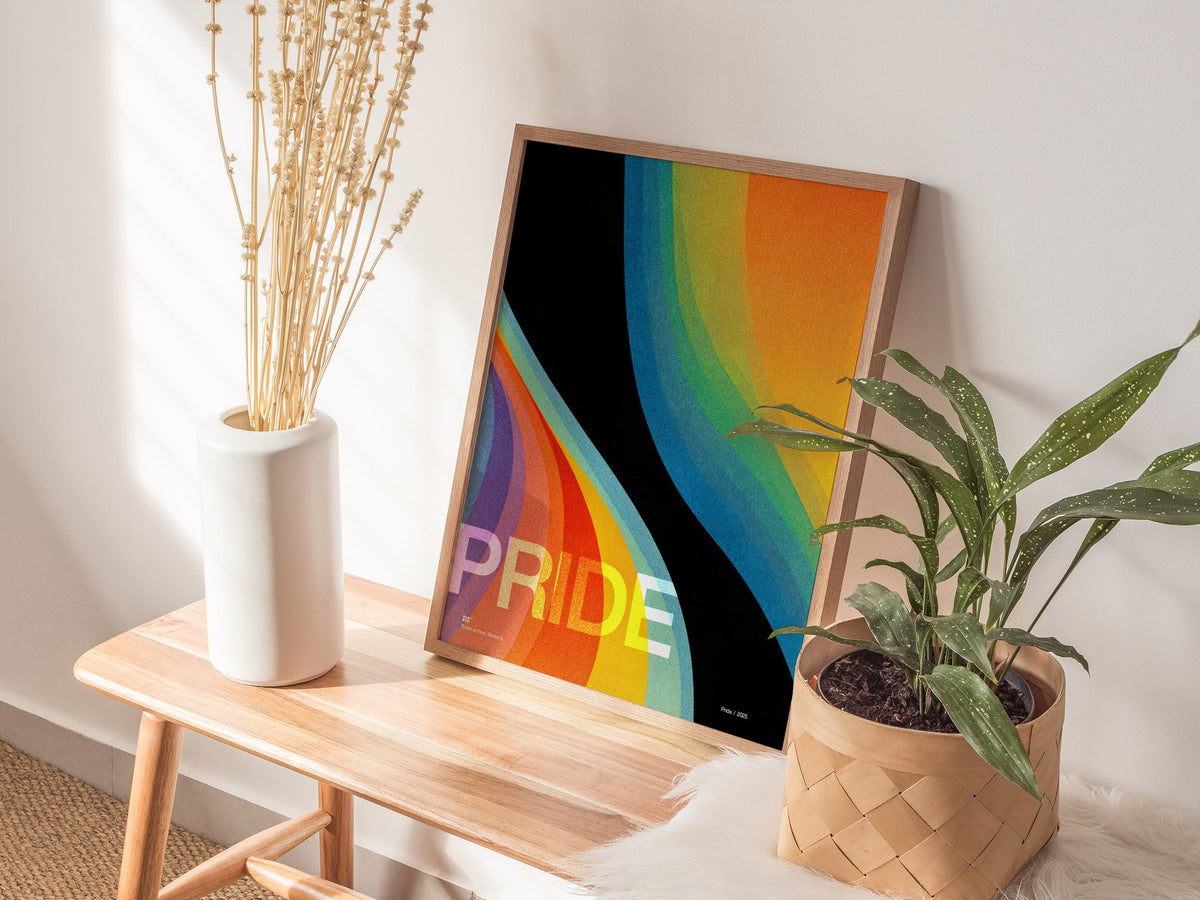 Pride Poster | Exhibit Art Print — styled in an interior
