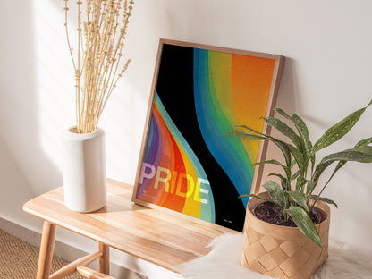 Pride Poster | Exhibit Art Print — styled in an interior