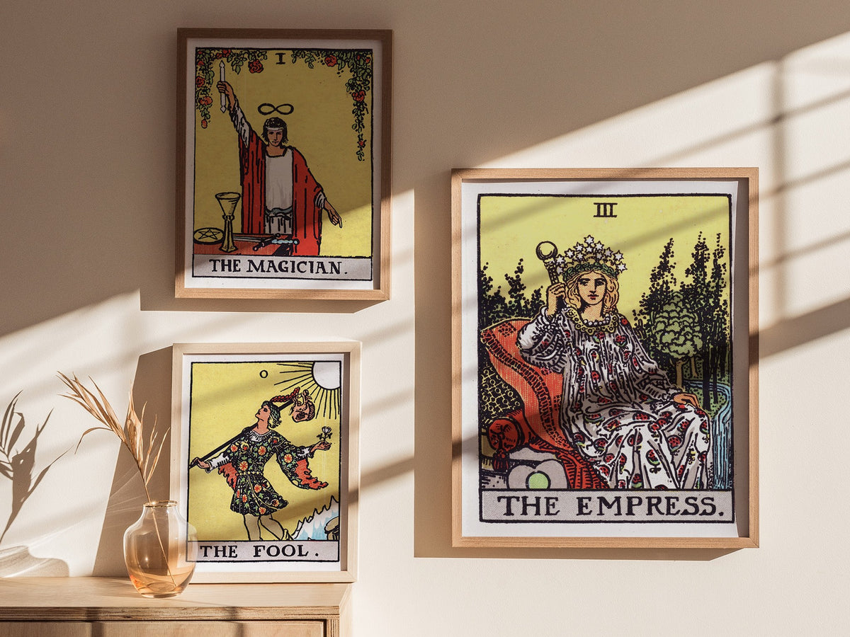 The Empress Poster | Tarot Art Print — styled in an interior
