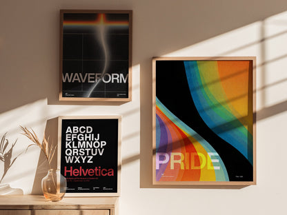 Pride Poster | Exhibit Art Print — styled in an interior