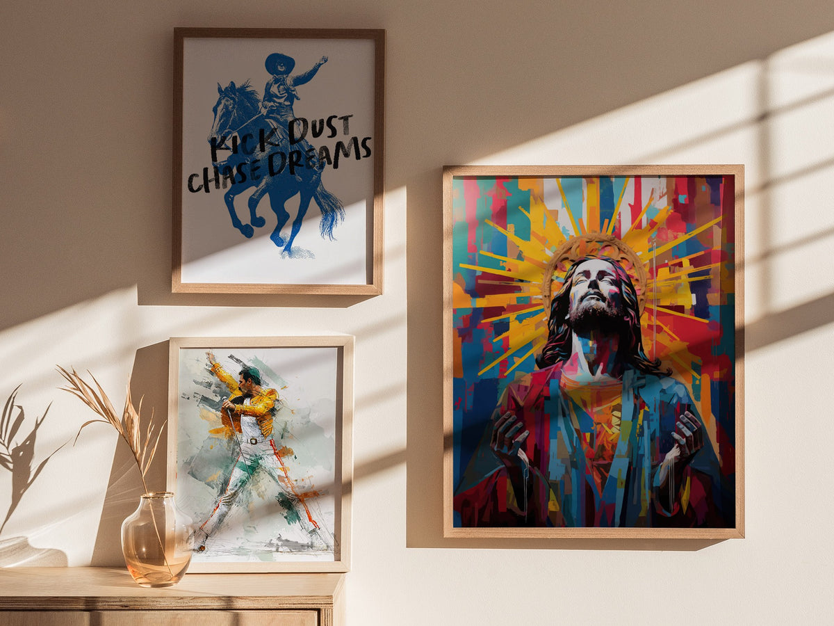 Jesus 01 Poster | Portraits Art Print — styled in an interior