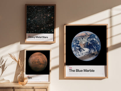 Blue Marble Poster | Nasa Art Print — styled in an interior