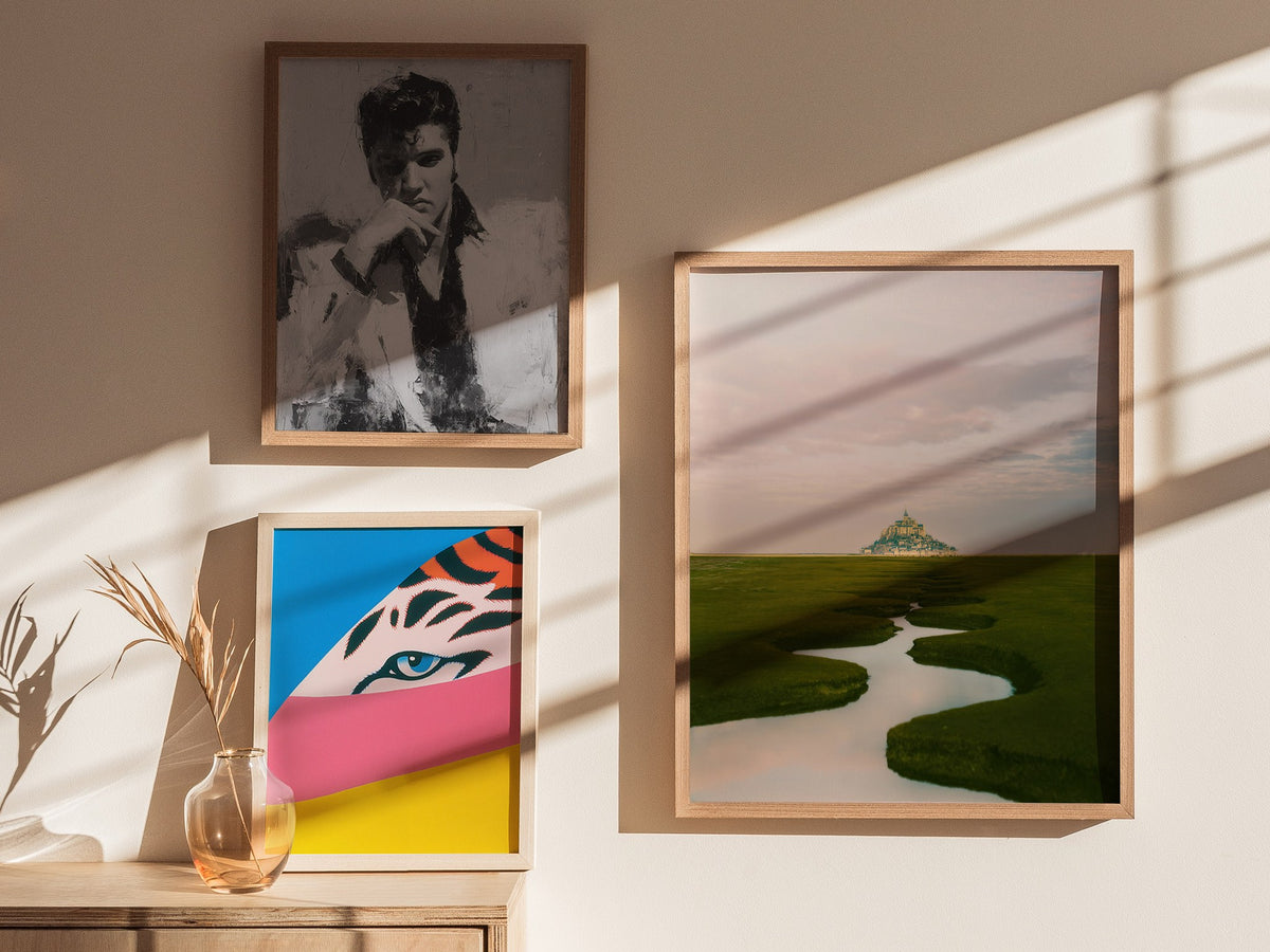Mont St Michel Poster | Artistic Art Print — styled in an interior