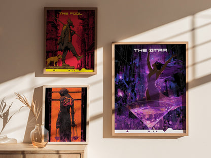 The Star Poster | Tarot Art Print — styled in an interior