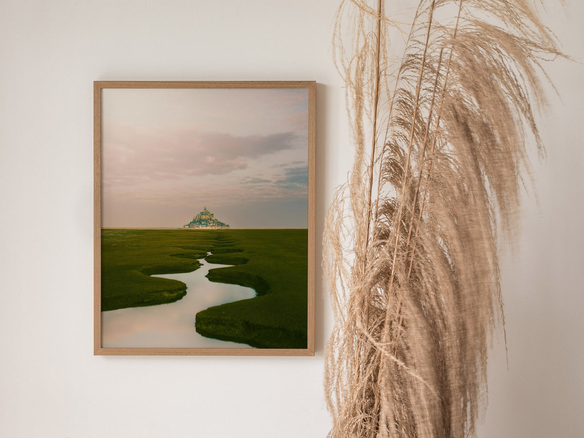 Mont St Michel Poster | Artistic Art Print — styled in an interior