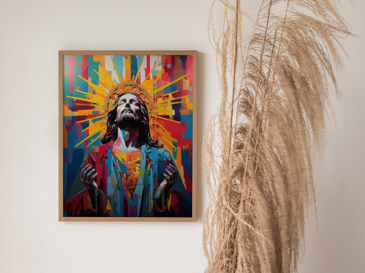 Jesus 01 Poster | Portraits Art Print — styled in an interior