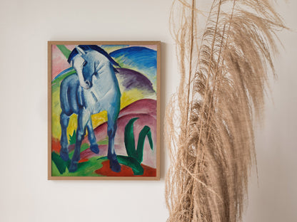 Blue Horse I - Franz Marc Poster | Classic Art Print — styled in an interior