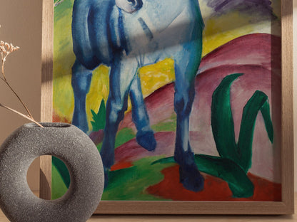 Blue Horse I - Franz Marc Poster | Classic Art Print — styled in an interior