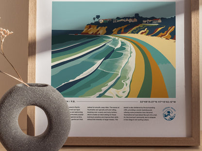 Tourmaline Poster | Surf Art Print — styled in an interior