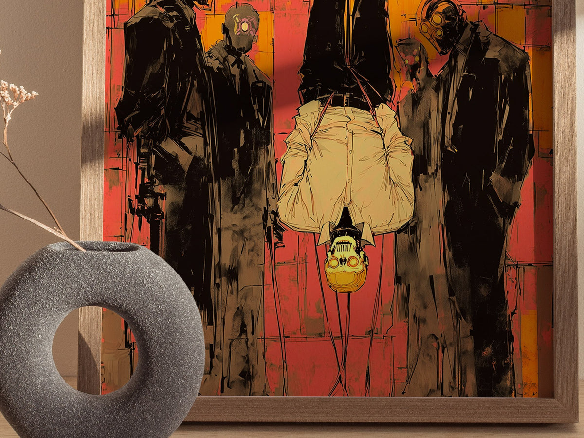 The Hanged Man Poster | Tarot Art Print — styled in an interior