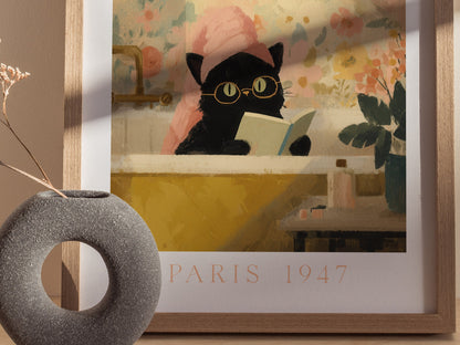 Matisse Cat Tub Poster | Animals Art Print — styled in an interior