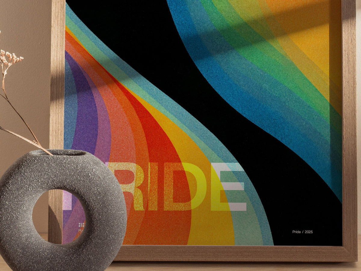 Pride Poster | Exhibit Art Print — styled in an interior