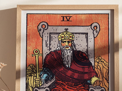 The Emperor Poster | Tarot Art Print — styled in an interior