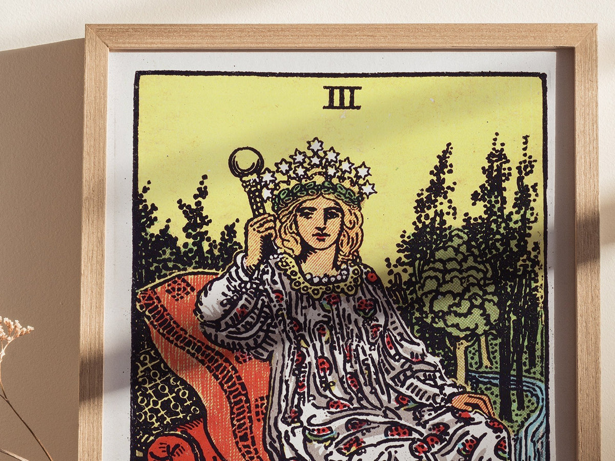The Empress Poster | Tarot Art Print — styled in an interior
