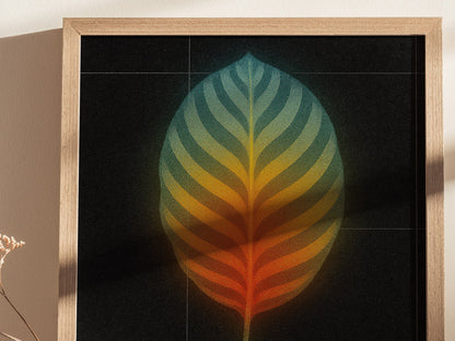 Calathea Poster | Exhibit Art Print — styled in an interior