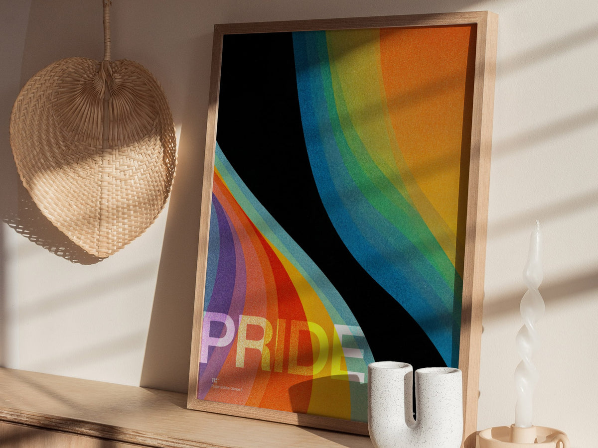 Pride Poster | Exhibit Art Print — styled in an interior