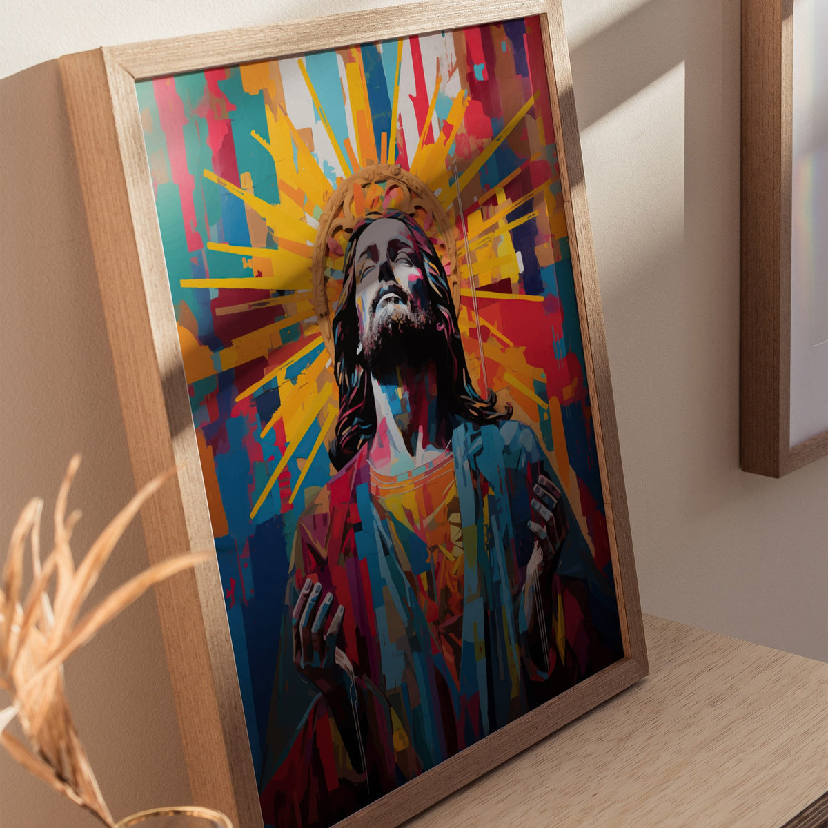 Jesus 01 Poster | Portraits Art Print — styled in an interior