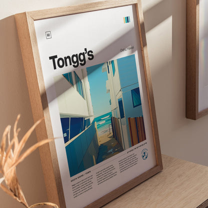 Tonggs Poster | Surf Art Print — styled in an interior
