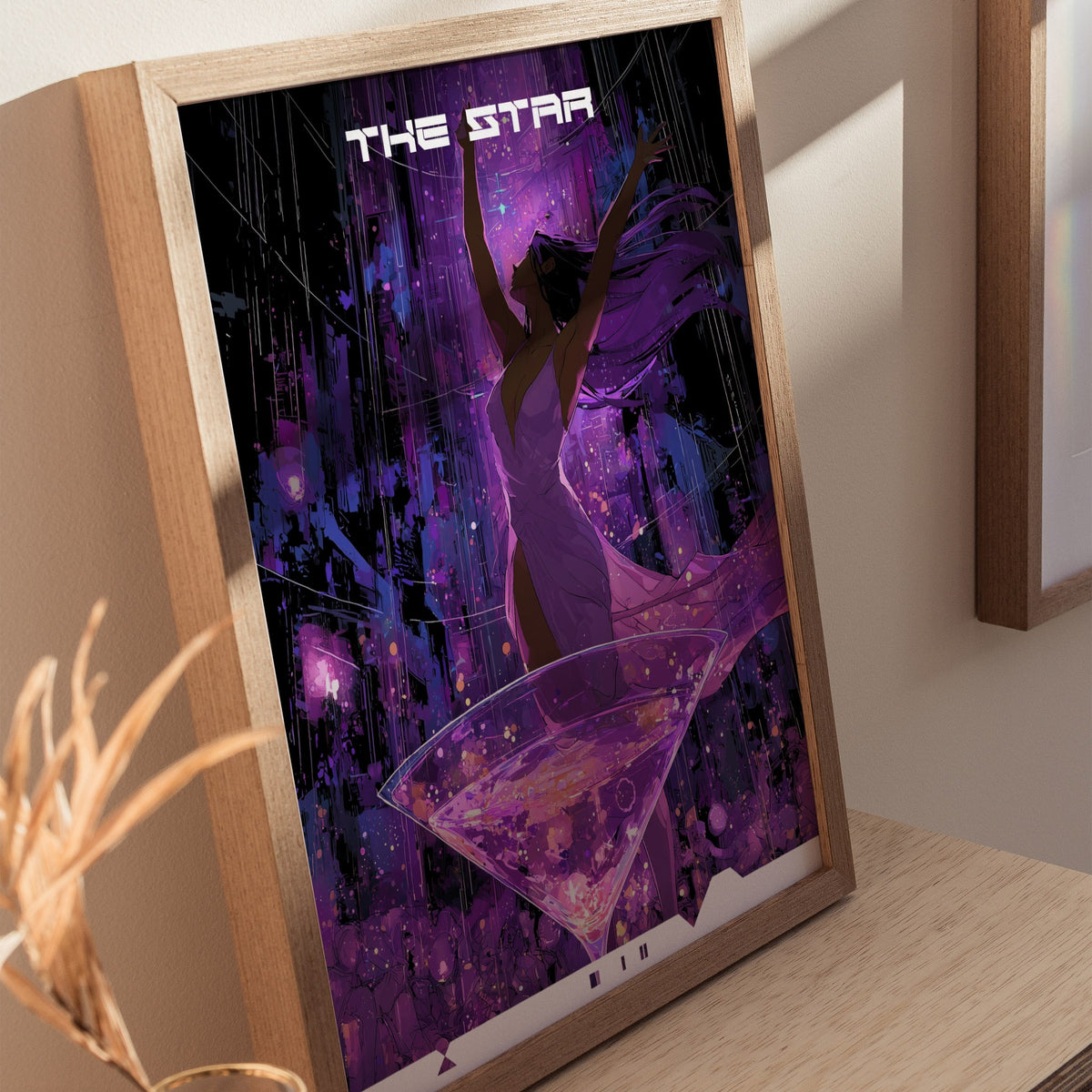 The Star Poster | Tarot Art Print — styled in an interior