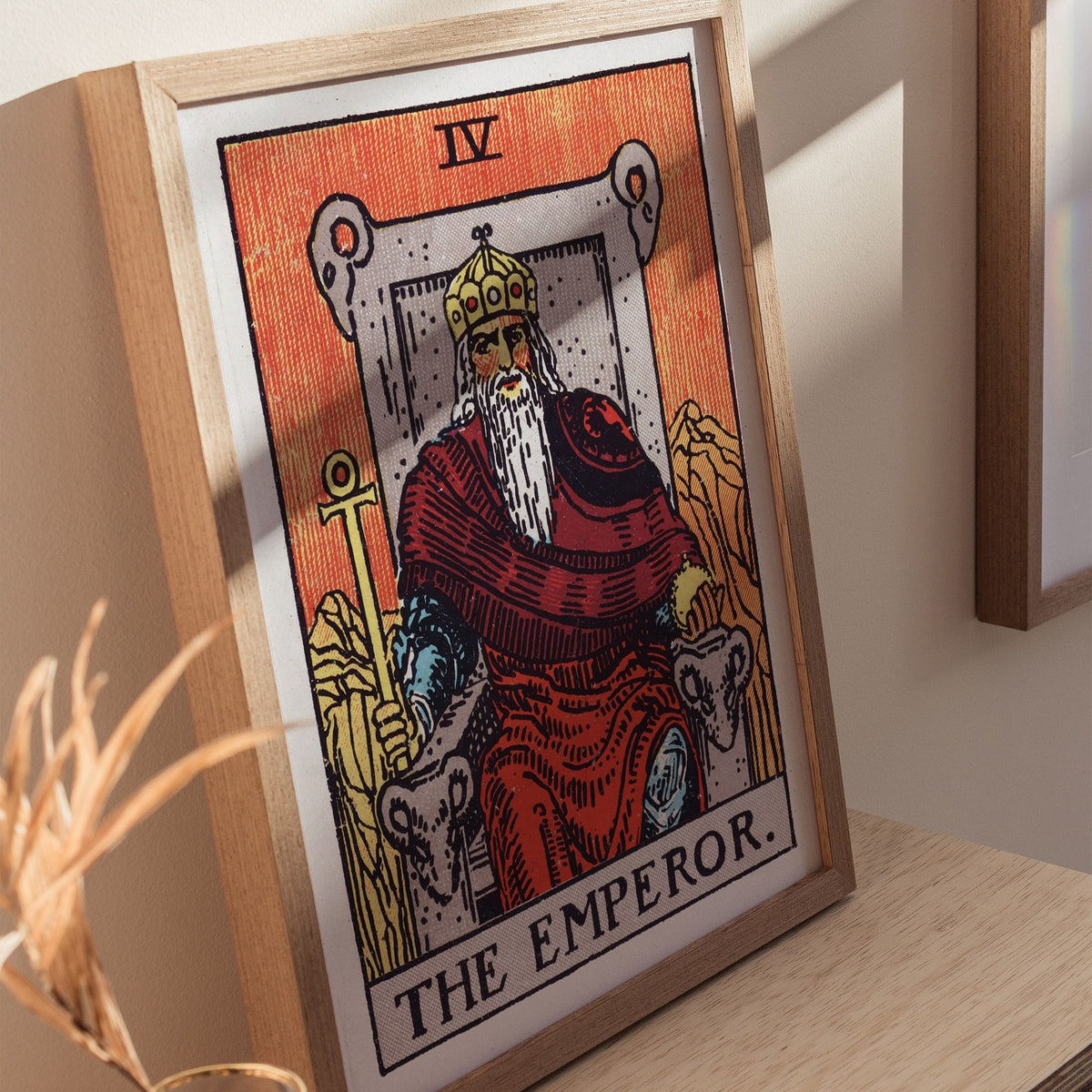 The Emperor Poster | Tarot Art Print — styled in an interior